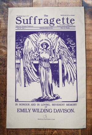 Emily Davison Tea Towel