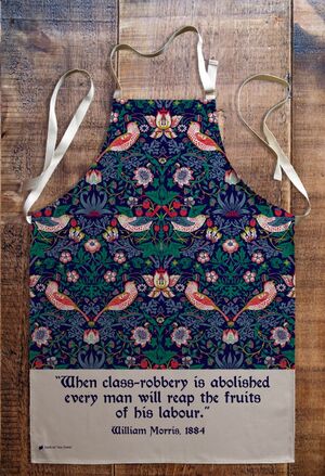 William Morris Strawberry Thief premium apron - Delantal
