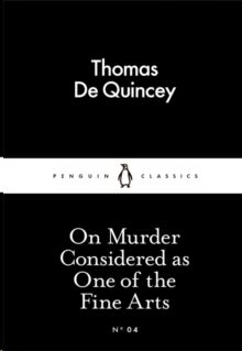 On Murder Considered as One of the Fine Arts