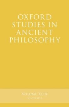 Oxford studies in ancient philosophy - Vol. 49