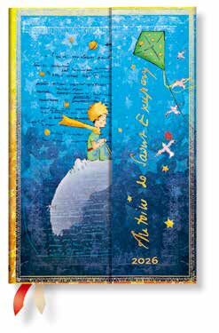 Agenda 2026 12 Meses / Saint-Exupéry, El principito - Colección Manuscritos Bellos / Mini