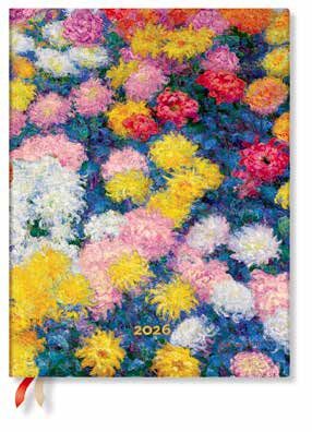 Agenda 2026 12 Meses / Crisantemos de Monet - Serie Crisantemos de Monet / Ultra Flexi