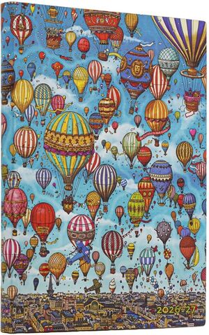 Agenda 2027 18 Meses /Festival de Globos - Colección Pierre the Maze Detective / Midi Flexi