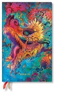 Agenda 2025 18 Meses / Dragón Cromático - Colección Android Jones / Maxi