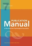 Publication Manual of the American Psychological Association