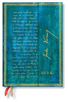 Agenda 2024 12 meses / Verne, Veinte Mil Leguas - Colección Manuscritos Bellos / Midi