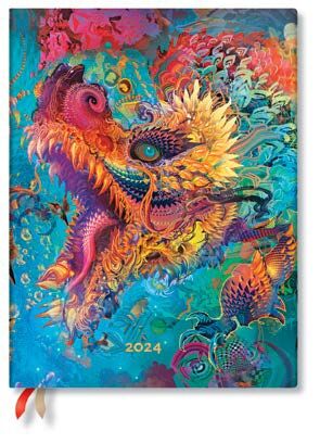 Agenda 2024 12 meses / Dragón Cromático - Colección Android Jones / Ultra / Flexi