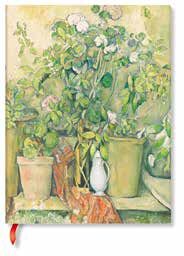 Cuaderno / Macetas de Terracota y Flores de Cezanne / Mini