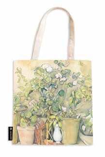 Bolsa de Algodón / Macetas de Terracota y Flores de Cezanne