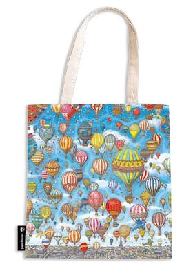 Bolsa de Algodón / Festival de globos, Vuelo al atardecer - Serie Pierre, el detective de laberintos