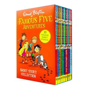 Enid Blyton Famous Five Adventures Short Story Collection 10 Books Box Set