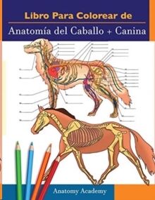 Libro para colorear de Anatomia del Caballo + Canina: