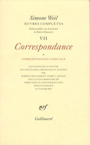 (07) Correspondance, Volume 1, Correspondance familiale