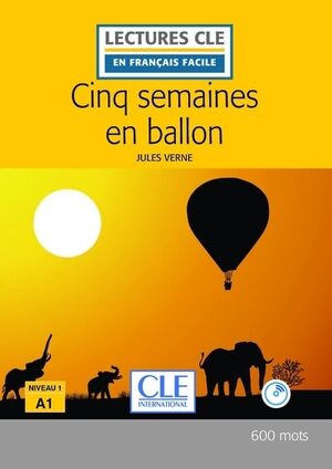 Cinq semaines en ballon Livre+CD 1/A1