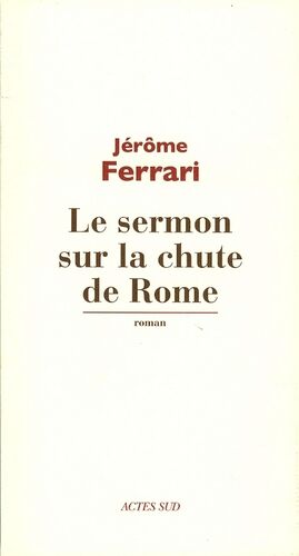 Le sermon sur la chute de Rome
