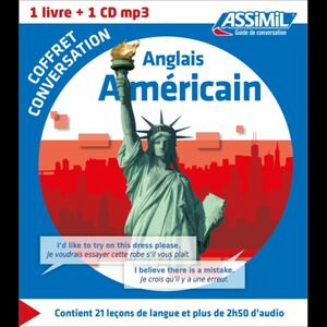 Coffret conversation anglais américain : 1 livre + 1 CD MP3