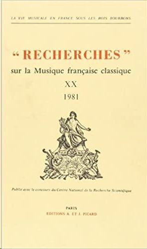 Recherches sur la musique française classique Vol.20