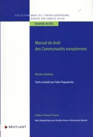 Manuel de droits des Communautés européennes