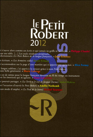 Le Petit Robert de la Langue Française 2012 coffret fin d'année