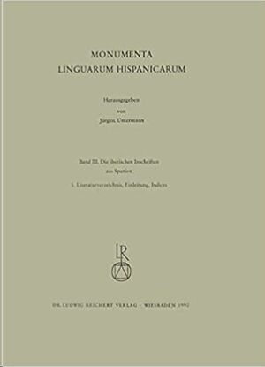 Monumenta Linguarum Hispanicarum Vol. III