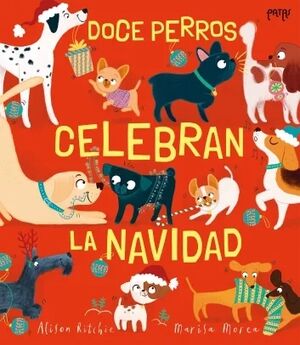 Doce perros celebran la Navidad