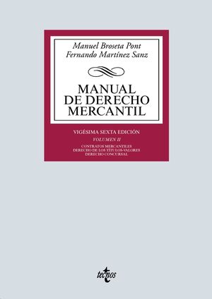 Manual de Derecho mercantil, vol. I