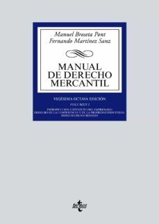 Manual de Derecho mercantil, vol. I