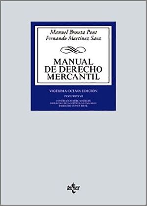 Manual de Derecho Mercantil, vol II