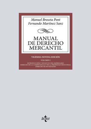 Manual de Derecho mercantil, vol. I (29ed.)