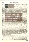 Análisis métrico y comentario estilístico de textos literarios