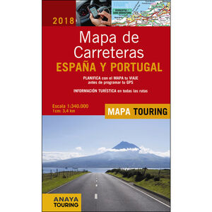 Mapa de Carreteras de España y Portugal 1:340.000, 2018