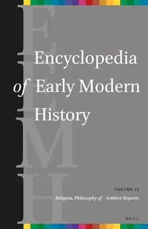 (12) Religion, Philosophy of  Settlers reports