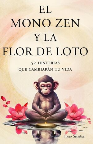 El mono zen y la flor de loto