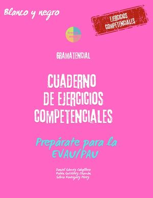 Cuaderno de ejercicios competenciales