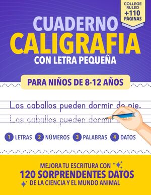 Cuaderno de Caligrafía para Niños de 8 - 12 años