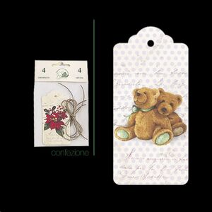 Etiquetas de regalo (4 uds.) - Pack Orsacchiotti