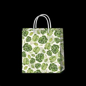 Bolsa de regalo mediana / Foglie tropicali