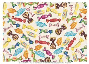 Tubo papel decorativo / Caramelle (4 uds.)