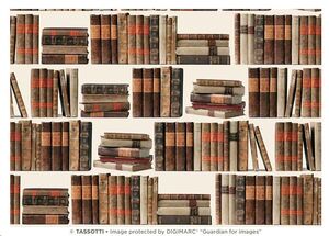 Tubo papel decorativo / Libri antichi (4 uds.)