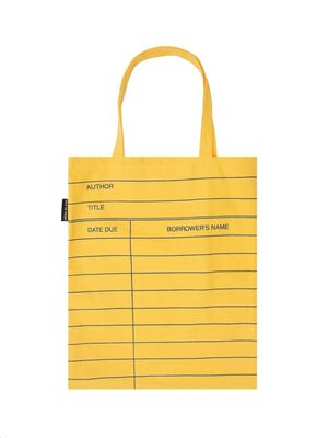 Tote Bag - Library Card: Yellow