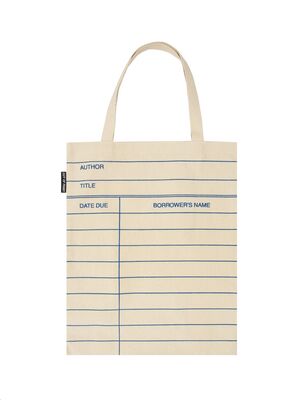 Tote Bag - Library Card: Natural