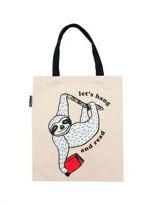 Tote Bag - Book Sloth - Let's Hang and Read