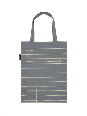 Tote Bag - Library Card: Gris