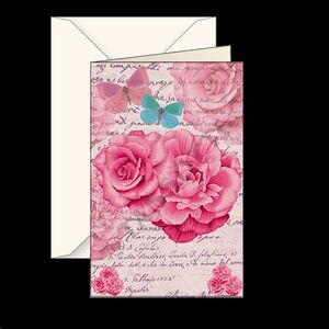 Tarjeta felicitación pequeña - Rose Scritte